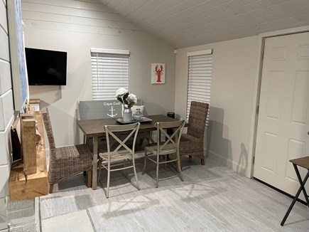 West Yarmouth Cape Cod vacation rental - Dining area with a smart TV