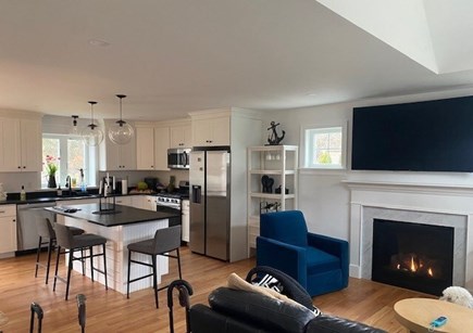 Barnstable, East Falmouth Cape Cod vacation rental - Open floor plan kitchen and cozy living room