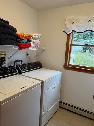 Chatham Cape Cod vacation rental - Laundry Room with Washer/Dryer  Ceramic tile floor