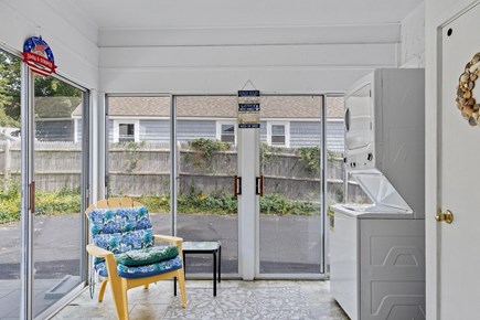 West Dennis Cape Cod vacation rental - Sunroom with washer and dryer