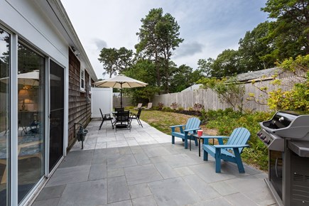 West Dennis Cape Cod vacation rental - Back patio with propane grill