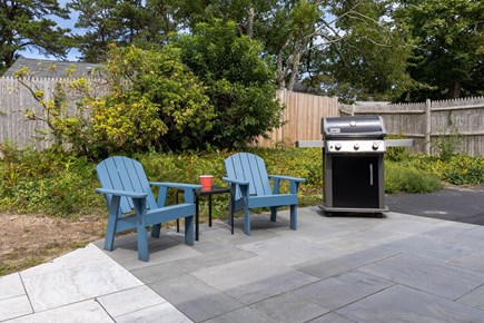 West Dennis Cape Cod vacation rental - Back patio grill master's lounge
