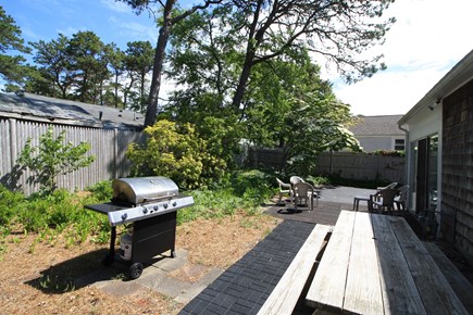 West Dennis Cape Cod vacation rental - Propane grill with long picnic table