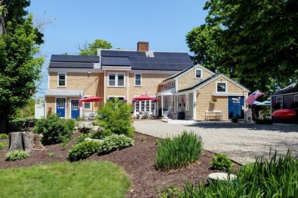 Barnstable Cape Cod vacation rental - The back of the Manor looks out over quiet Maple Street.