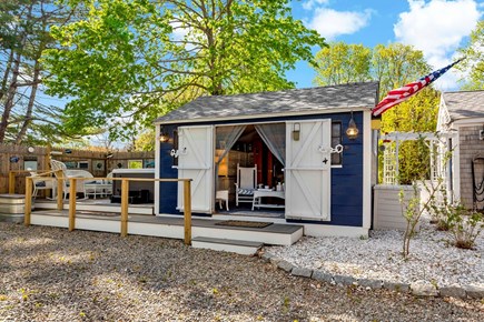 Barnstable Cape Cod vacation rental - The Spa offers a hot tub, sauna, cold plunge and sitting areas.