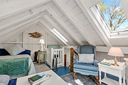 Barnstable Cape Cod vacation rental - The Sea Glass sleeping nook is just off the TV lounge.