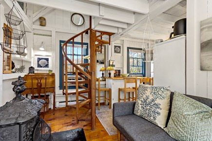 Barnstable Cape Cod vacation rental - The 1st floor lounge in Sea Glass has a double sofa bed.
