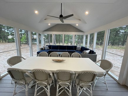 Herring Pond Area - Eastham Cape Cod vacation rental - Beautiful screen porch for sitting and lounging.