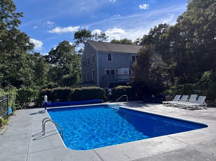 Sandwich Cape Cod vacation rental - Pool.  Not shown is a new gazebo with shaded outdoor furniture
