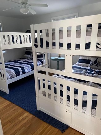 Falmouth, Great Harbors Cape Cod vacation rental - Bedroom three has two sets of full size bunk beds