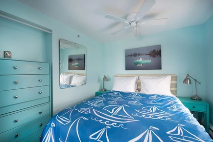 Beach Point/North Truro Cape Cod vacation rental - Enjoy coastal dreams in this bedroom with a queen-sized bed.