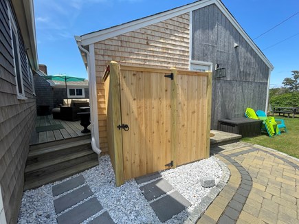 Centerville Cape Cod vacation rental - Outdoor shower and patio in-between units for privacy