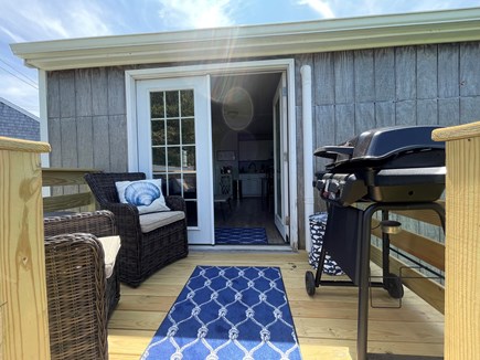 Centerville Cape Cod vacation rental - Deck behind house (leading from Unit C)