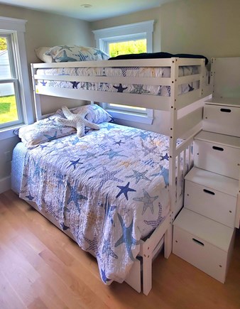 East Falmouth  Cape Cod vacation rental - bunk with trundle bedroom 3