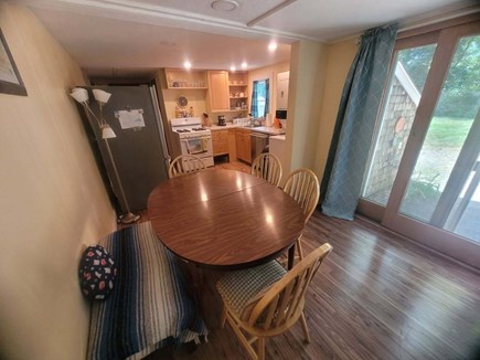 South Yarmouth Cape Cod vacation rental - Dinning Room with large, brand new sliding door into the garden