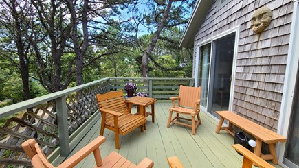 Wellfleet Cape Cod vacation rental - Upper deck off 2nd floor living room via slider