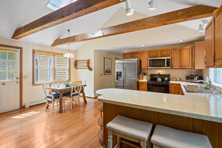 South Dennis Cape Cod vacation rental - Beautiful beams accent the vaulted ceiling