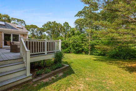 South Dennis Cape Cod vacation rental - Walk into the backyard from the deck