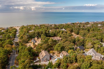 Eastham Cape Cod vacation rental - Aerial view showing proximity to beautiful Cape Cod Bay