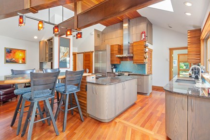 Brewster Cape Cod vacation rental - Stylish and functional kitchen with amazing architectural feature