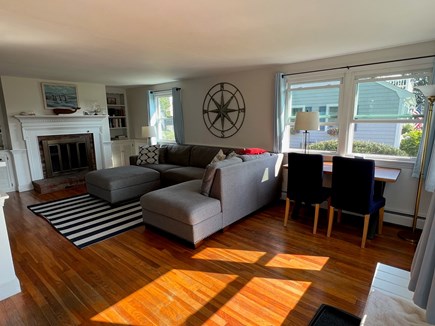 Falmouth Cape Cod vacation rental - Living room with desk