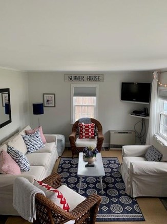 Dennisport Cape Cod vacation rental - Living room (now has a new sectional not pictured) and smart TV