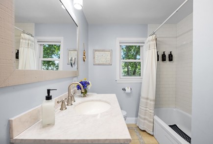 Dennisport Cape Cod vacation rental - Tub & Shower downstairs