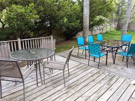 Centerville Cape Cod vacation rental - Wraparound deck with outdoor dining areas