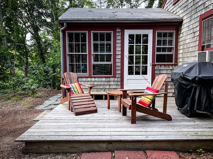Wellfleet Cape Cod vacation rental - The patio is a great place to relax and grill some fish.