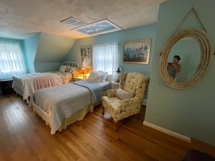 East Falmouth Cape Cod vacation rental - Upper Floor Bedroom #2: 1 Queen, 1 Twin,  1 Single | (Sleeps 5)