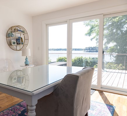 Dennis Port Cape Cod vacation rental - Office with deck overlooking the water