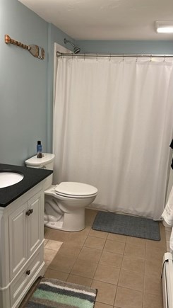 Monument Beach - Bourne  Cape Cod vacation rental - Main floor bathroom with walk in shower