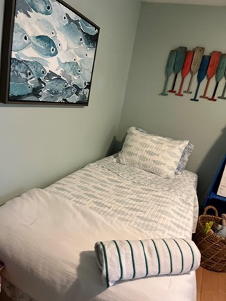 Monument Beach - Bourne  Cape Cod vacation rental - Twin bed in the “Fish Room”