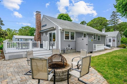 West Harwich Cape Cod vacation rental - Fire Pit area in yard
