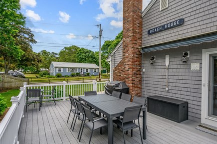West Harwich Cape Cod vacation rental - Outside eating area on deck