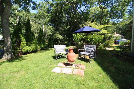 South Dennis Cape Cod vacation rental - And the sitting area in the side yard