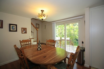 South Dennis Cape Cod vacation rental - Dining area with sliders to back yard