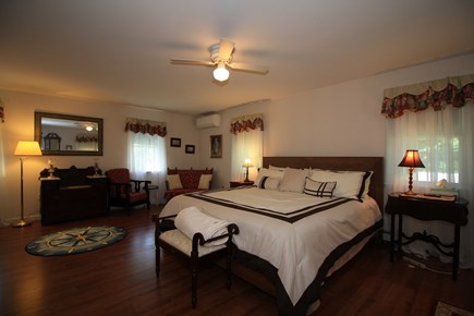 South Dennis Cape Cod vacation rental - Main bedroom with split A/C and king bed