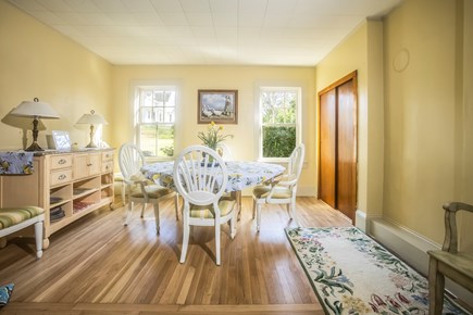 Woods Hole Cape Cod vacation rental - Dining room overlooking open space.