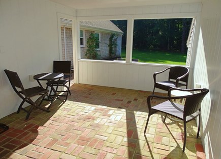 Harwich Port Cape Cod vacation rental - Covered breezeway overlooking back yard