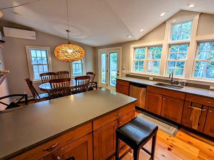Wellfleet Center Cape Cod vacation rental - Eat in Kitchen with table and counter seating up to 11