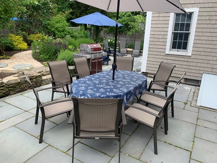 Wellfleet Center Cape Cod vacation rental - Outdoor dining table for 8