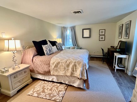 Falmouth Cape Cod vacation rental - Primary Bedroom with king bed and chaise lounge