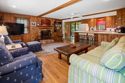 Chatham Cape Cod vacation rental - Living room with smart TV and open to kitchen