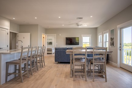 West Dennis Cape Cod vacation rental - Dining area with views and access to balcony
