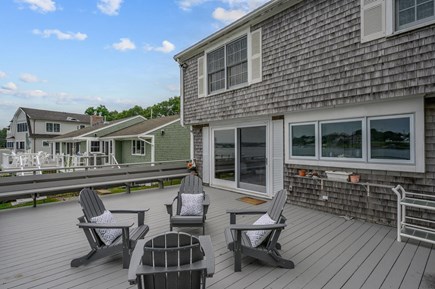 Bourne, Buzzards Bay Cape Cod vacation rental - Enjoy the view from the large deck and comfortable sitting area
