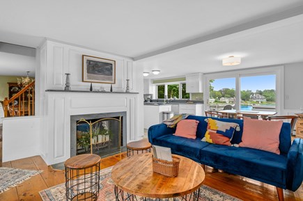 Bourne, Buzzards Bay Cape Cod vacation rental - Living room with great views