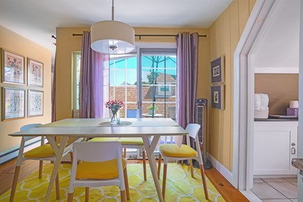 Provincetown Cape Cod vacation rental - Dining room facing the deck through the sliding doors