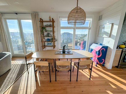 Falmouth Cape Cod vacation rental - Dining area with views of Fresh River and Nobska Lighthouse