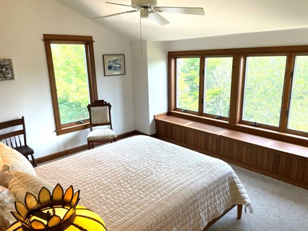 Wellfleet Cape Cod vacation rental - Queen bedroom with view of marsh and woods